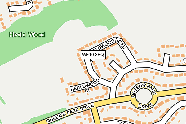 WF10 3BQ map - OS OpenMap – Local (Ordnance Survey)
