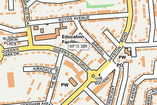WF10 3BR map - OS OpenMap – Local (Ordnance Survey)