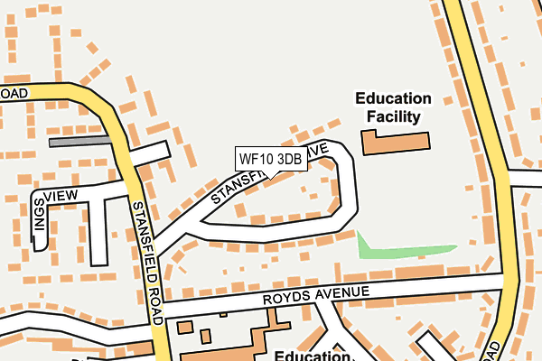 WF10 3DB map - OS OpenMap – Local (Ordnance Survey)