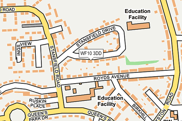 WF10 3DD map - OS OpenMap – Local (Ordnance Survey)