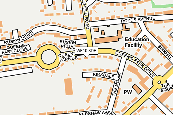 WF10 3DE map - OS OpenMap – Local (Ordnance Survey)