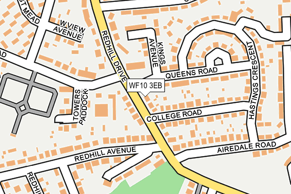 WF10 3EB map - OS OpenMap – Local (Ordnance Survey)