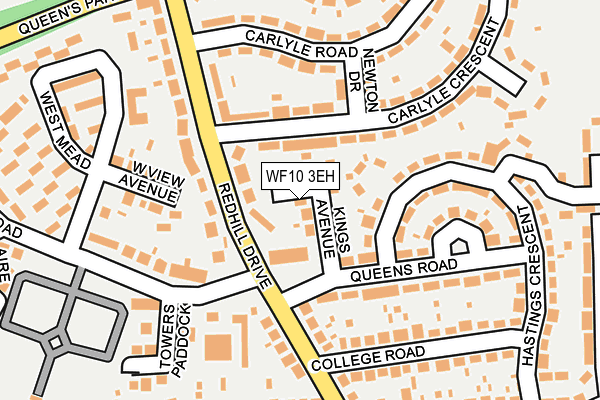 WF10 3EH map - OS OpenMap – Local (Ordnance Survey)