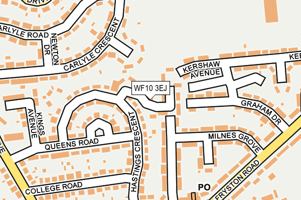 WF10 3EJ map - OS OpenMap – Local (Ordnance Survey)