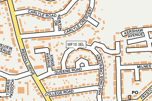 WF10 3EL map - OS OpenMap – Local (Ordnance Survey)