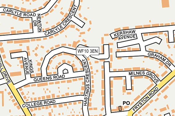 WF10 3EN map - OS OpenMap – Local (Ordnance Survey)