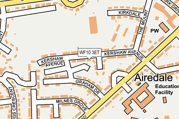 WF10 3ET map - OS OpenMap – Local (Ordnance Survey)