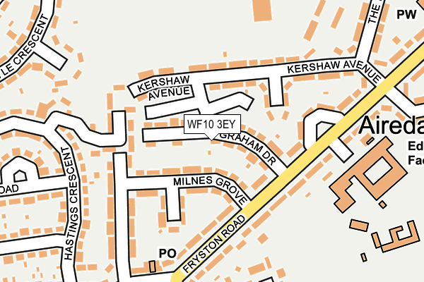 WF10 3EY map - OS OpenMap – Local (Ordnance Survey)