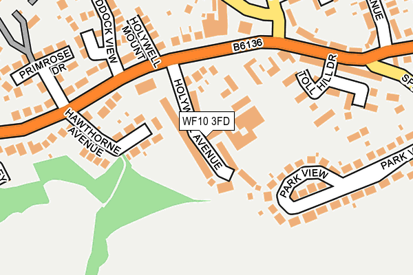WF10 3FD map - OS OpenMap – Local (Ordnance Survey)