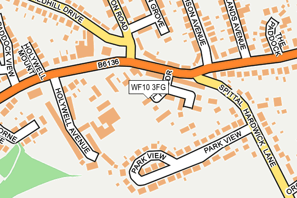 WF10 3FG map - OS OpenMap – Local (Ordnance Survey)