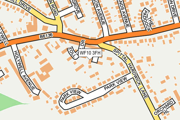 WF10 3FH map - OS OpenMap – Local (Ordnance Survey)