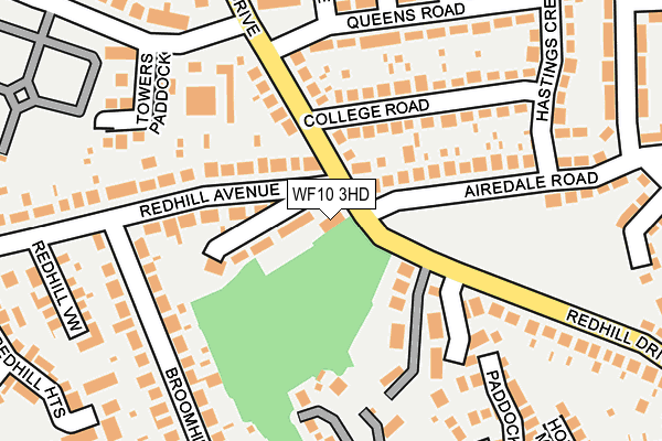 WF10 3HD map - OS OpenMap – Local (Ordnance Survey)