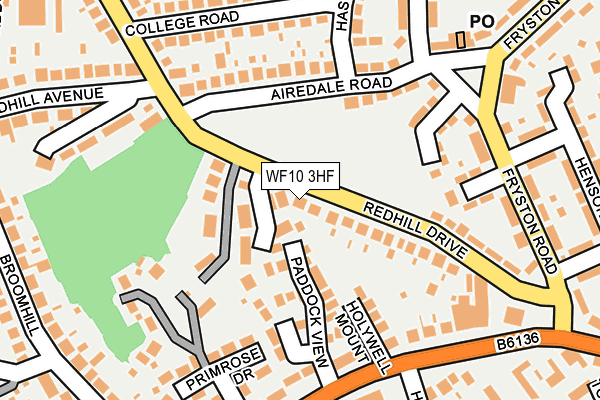 WF10 3HF map - OS OpenMap – Local (Ordnance Survey)