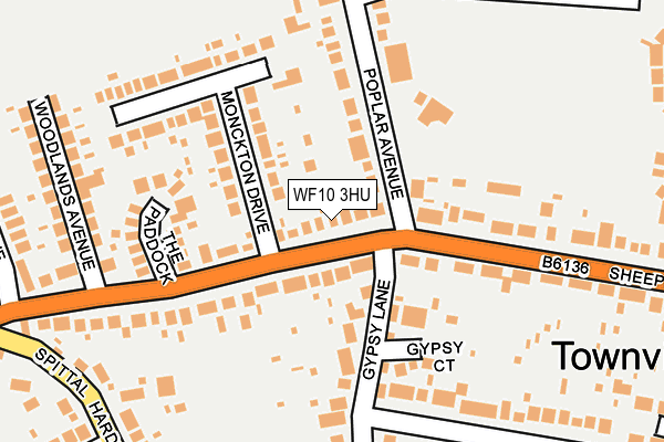 WF10 3HU map - OS OpenMap – Local (Ordnance Survey)