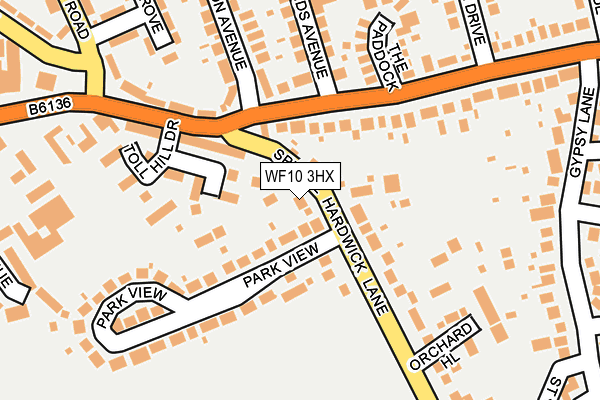 WF10 3HX map - OS OpenMap – Local (Ordnance Survey)