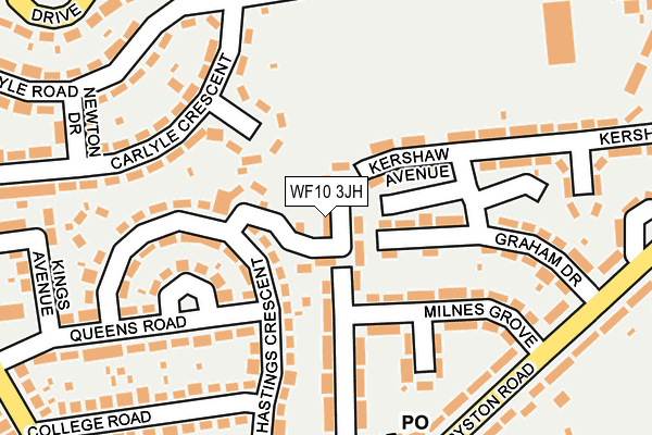 WF10 3JH map - OS OpenMap – Local (Ordnance Survey)