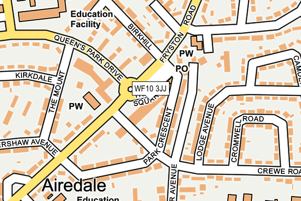 WF10 3JJ map - OS OpenMap – Local (Ordnance Survey)