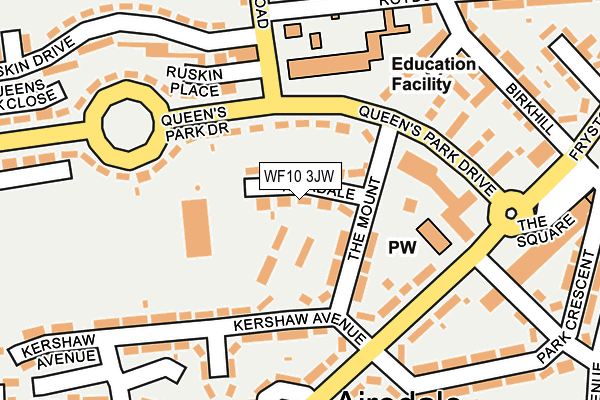 WF10 3JW map - OS OpenMap – Local (Ordnance Survey)