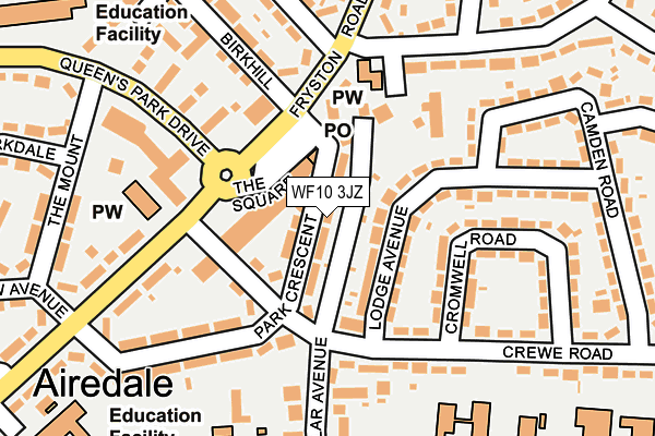 WF10 3JZ map - OS OpenMap – Local (Ordnance Survey)