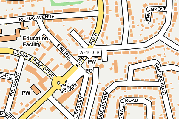 WF10 3LB map - OS OpenMap – Local (Ordnance Survey)