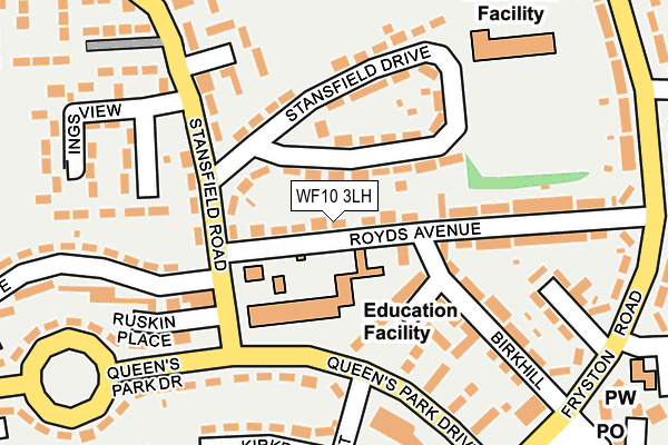WF10 3LH map - OS OpenMap – Local (Ordnance Survey)