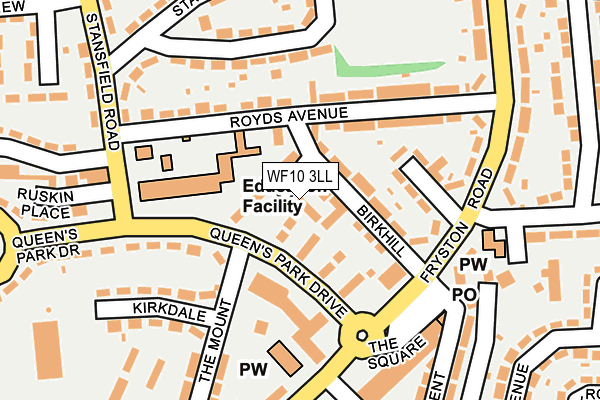 WF10 3LL map - OS OpenMap – Local (Ordnance Survey)