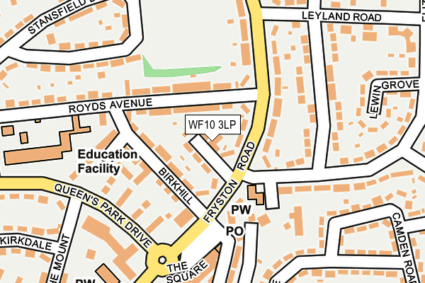 WF10 3LP map - OS OpenMap – Local (Ordnance Survey)