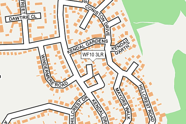 WF10 3LR map - OS OpenMap – Local (Ordnance Survey)