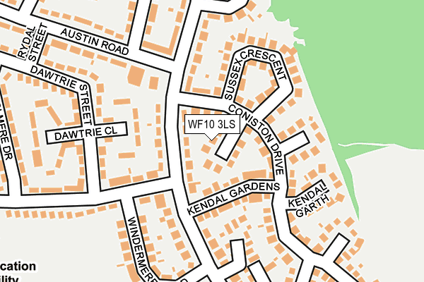 WF10 3LS map - OS OpenMap – Local (Ordnance Survey)