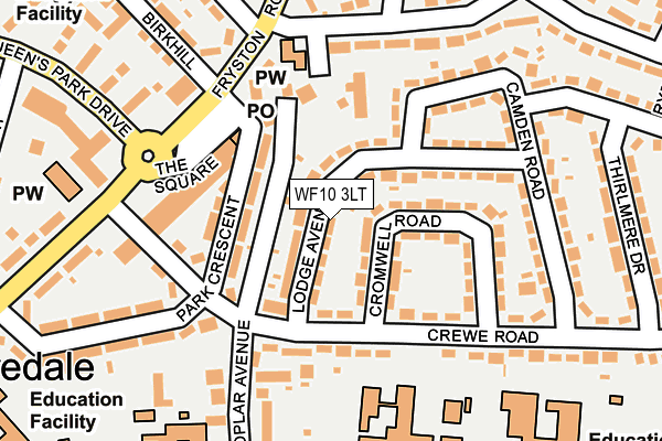 WF10 3LT map - OS OpenMap – Local (Ordnance Survey)