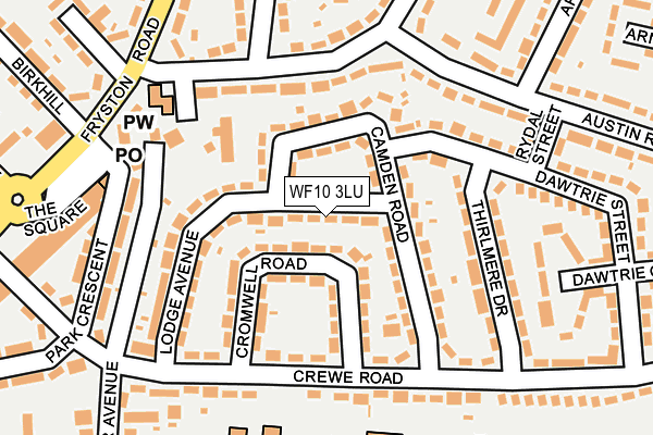 WF10 3LU map - OS OpenMap – Local (Ordnance Survey)