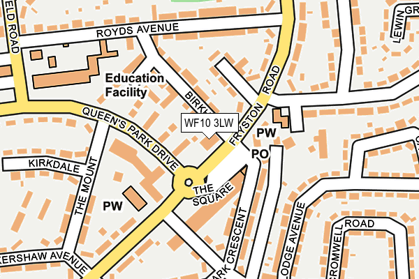 WF10 3LW map - OS OpenMap – Local (Ordnance Survey)