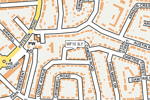 WF10 3LY map - OS OpenMap – Local (Ordnance Survey)