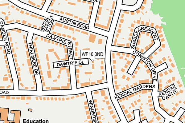WF10 3ND map - OS OpenMap – Local (Ordnance Survey)