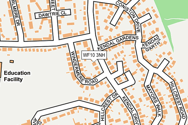 WF10 3NH map - OS OpenMap – Local (Ordnance Survey)