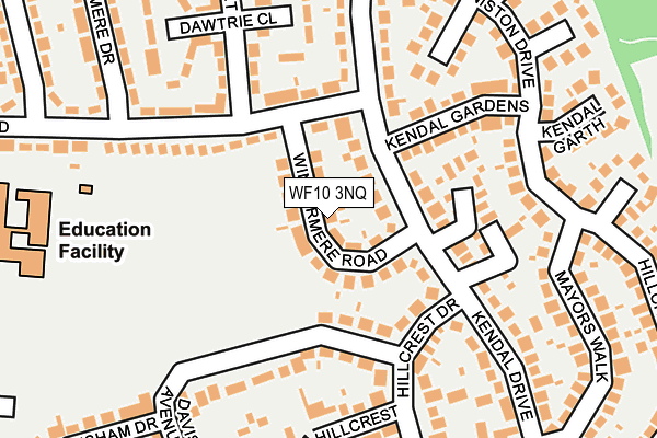 WF10 3NQ map - OS OpenMap – Local (Ordnance Survey)