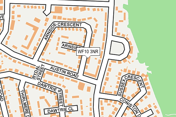 WF10 3NR map - OS OpenMap – Local (Ordnance Survey)