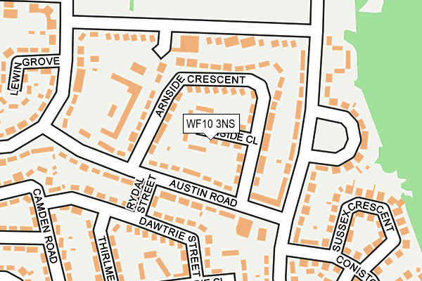 WF10 3NS map - OS OpenMap – Local (Ordnance Survey)