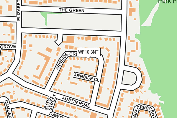 WF10 3NT map - OS OpenMap – Local (Ordnance Survey)
