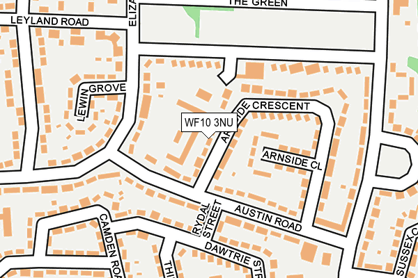 WF10 3NU map - OS OpenMap – Local (Ordnance Survey)