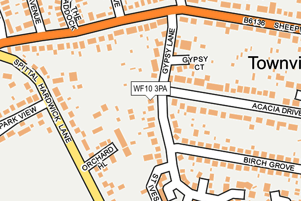 WF10 3PA map - OS OpenMap – Local (Ordnance Survey)