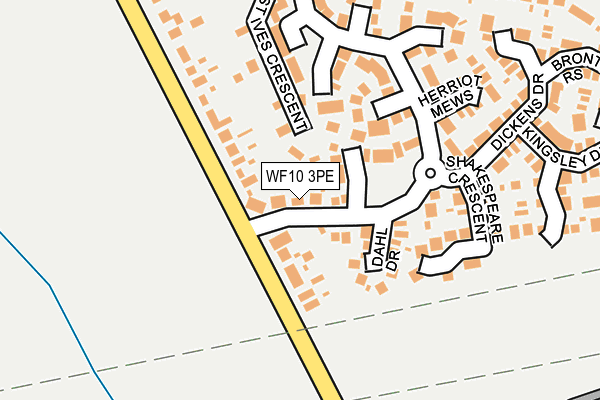 WF10 3PE map - OS OpenMap – Local (Ordnance Survey)