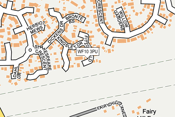WF10 3PU map - OS OpenMap – Local (Ordnance Survey)