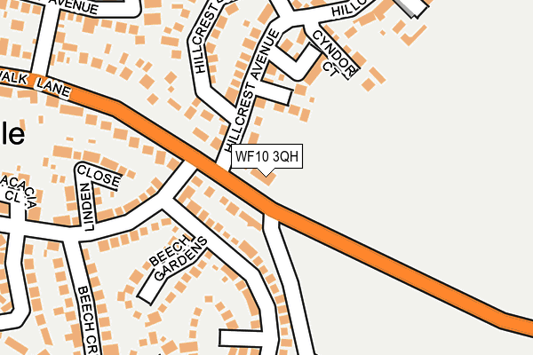WF10 3QH map - OS OpenMap – Local (Ordnance Survey)