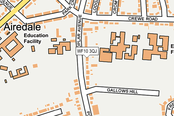 WF10 3QJ map - OS OpenMap – Local (Ordnance Survey)