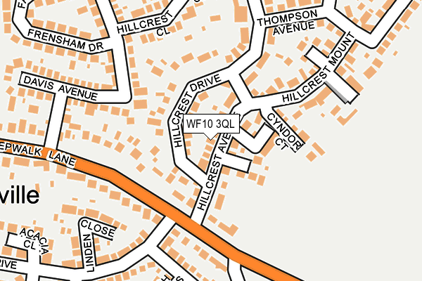 WF10 3QL map - OS OpenMap – Local (Ordnance Survey)
