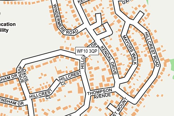WF10 3QP map - OS OpenMap – Local (Ordnance Survey)