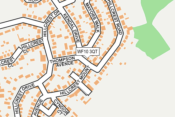 WF10 3QT map - OS OpenMap – Local (Ordnance Survey)