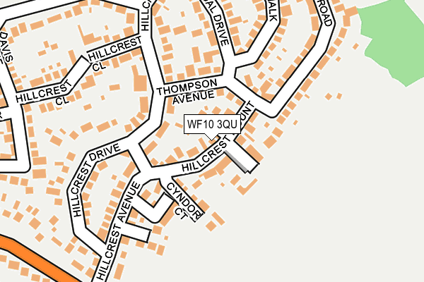 WF10 3QU map - OS OpenMap – Local (Ordnance Survey)