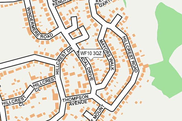 WF10 3QZ map - OS OpenMap – Local (Ordnance Survey)